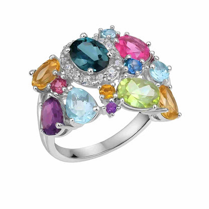 Candy Bloom – Gemstone Cocktail Ring