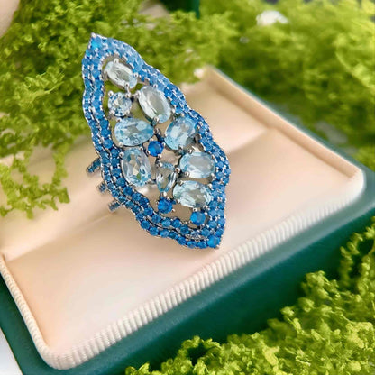 Whisper Universe - Sky Blue Topaz Ring