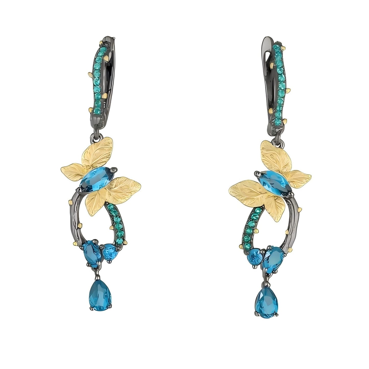 Ocean Drift – London Blue Topaz Drop Earrings