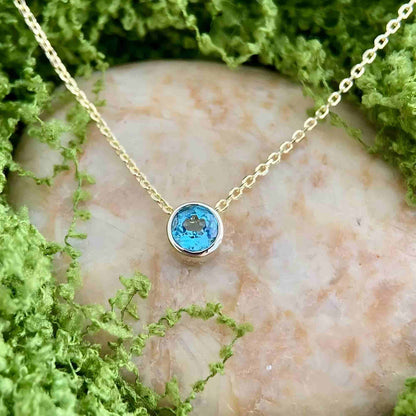 Poetic Shine – Swiss Topaz Pendant necklace 