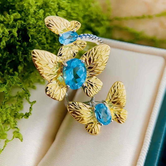 Silent Sky – Swiss Topaz Ring 