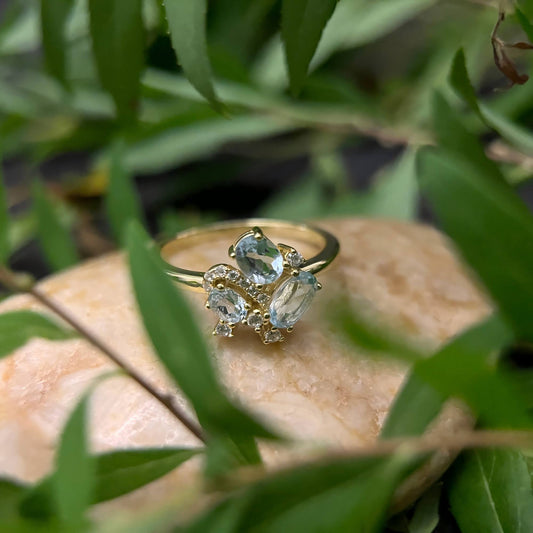 Whisper Dusk - Swiss Topaz Earrings - Sound of Flowers