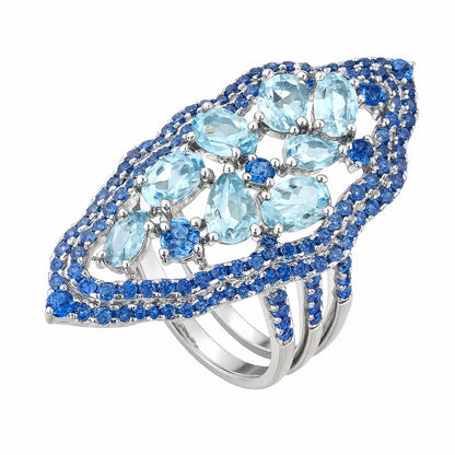 Whisper Universe - Sky Blue Topaz Ring