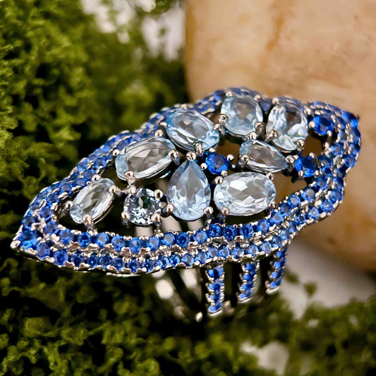 Whisper Universe - Sky Blue Topaz Ring